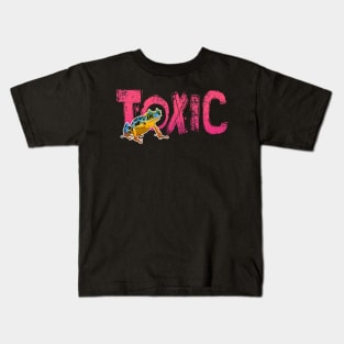 Toxic Frog (Pink) Kids T-Shirt